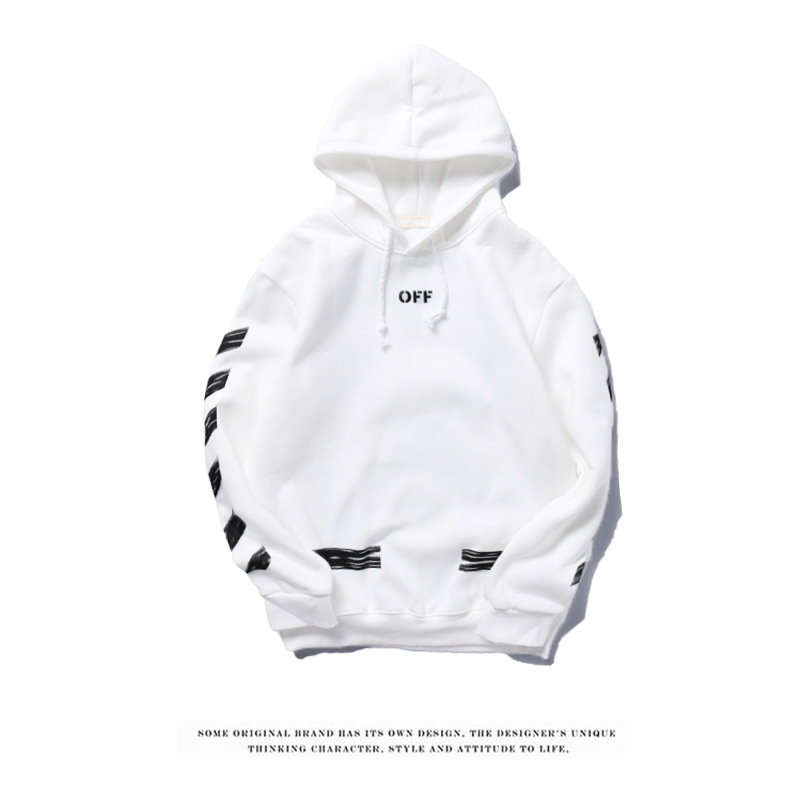 off white black graffiti hoodie