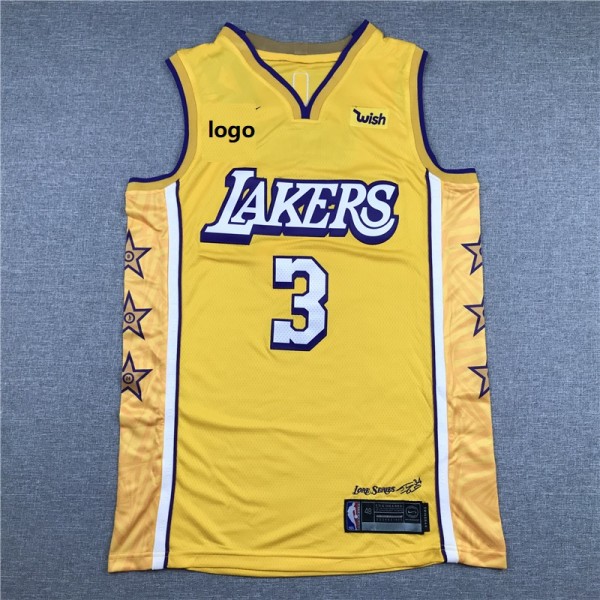 19/20 Men Lakers basketball jersey shirt Davis 3 yellow