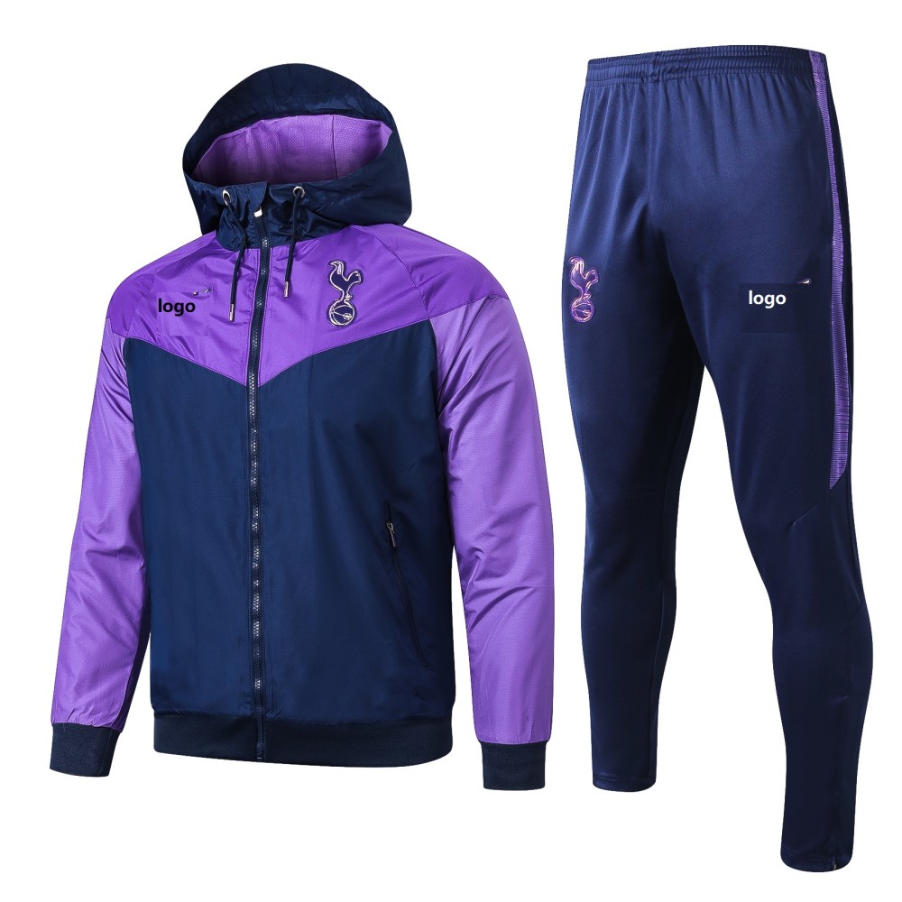 2019 20 Adult Tottenham Wind Breaker Purple Soccer Jersey Football Shirt