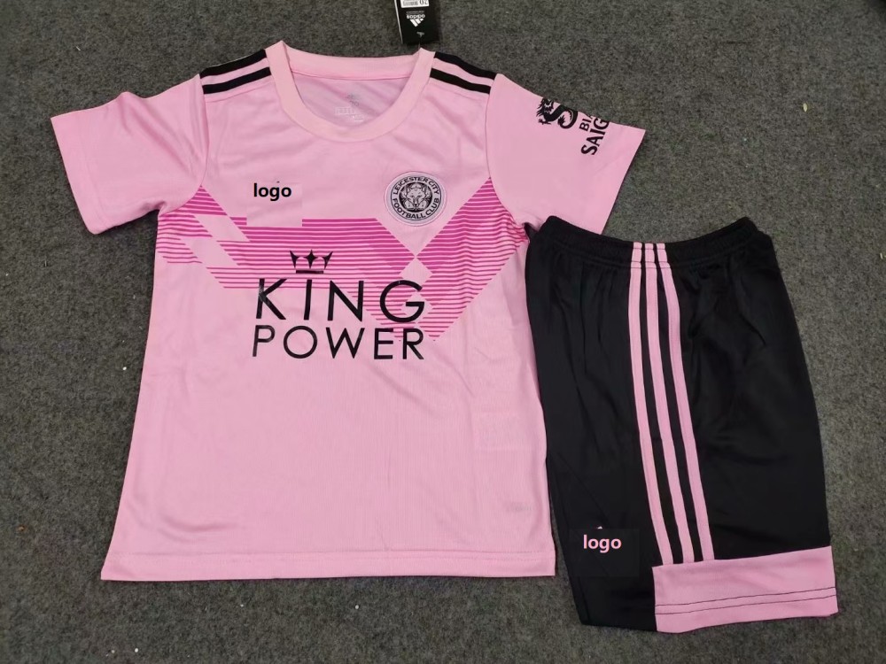 2020 Children European Cup Leicester City Away Soccer Uniforms Football Kits