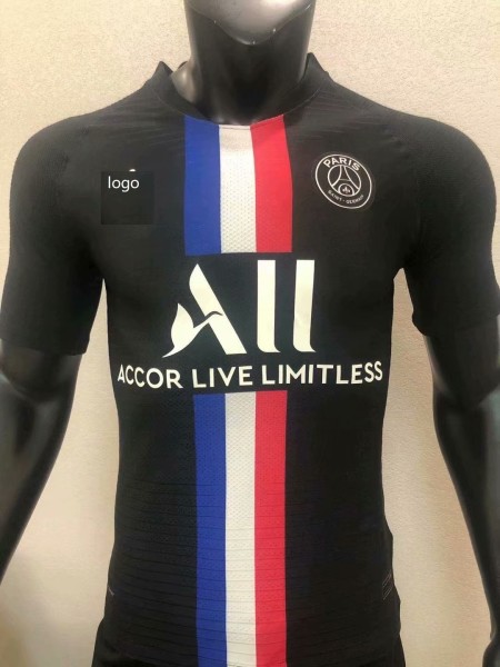 2020-21 Player Version adult PSG 3rd away black football ...