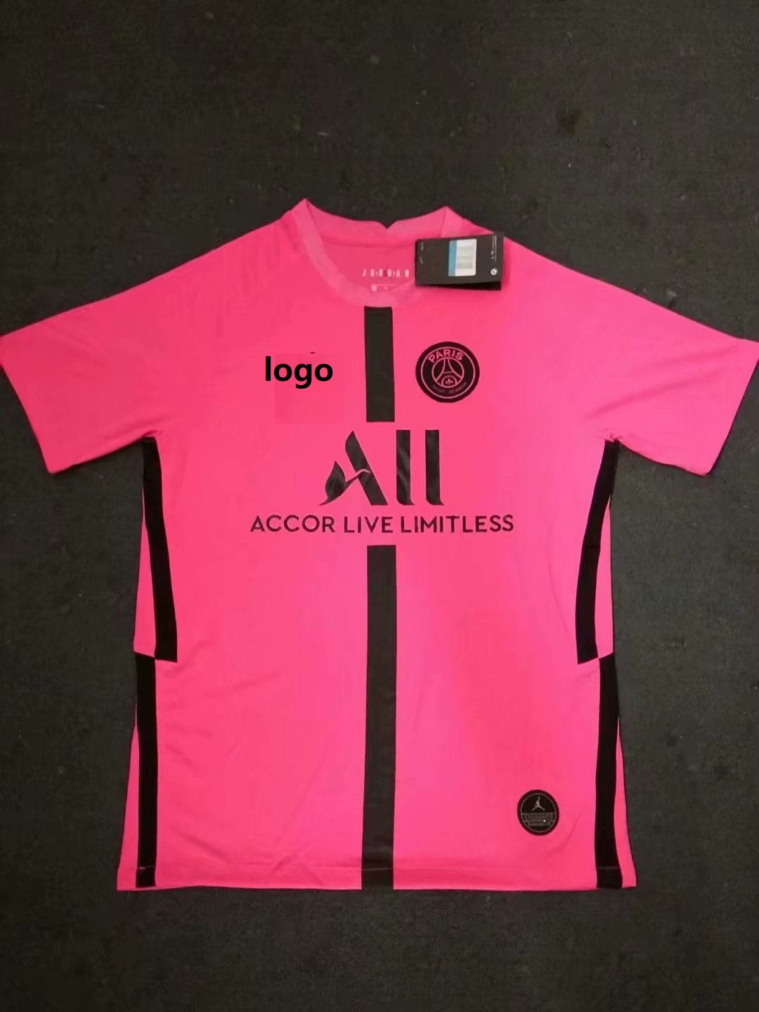 20-21 Fan Version adult PSG pink soccer jersey football shirt