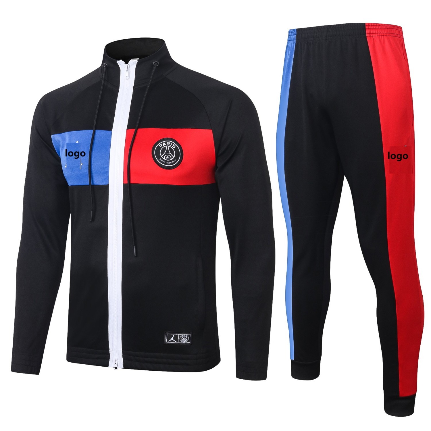 2020-21 Adult PSG jacket black soccer uniforms football kits