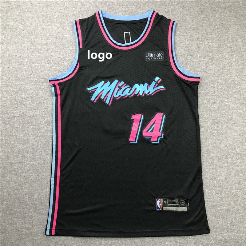 2019-20 Men Miami Heat basketball jersey black Herro 14