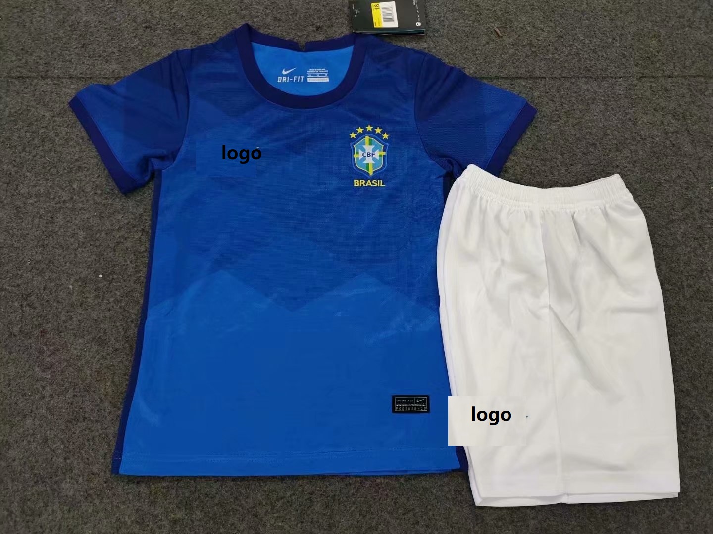 202021 Children Brazil away soccer uniforms football kits