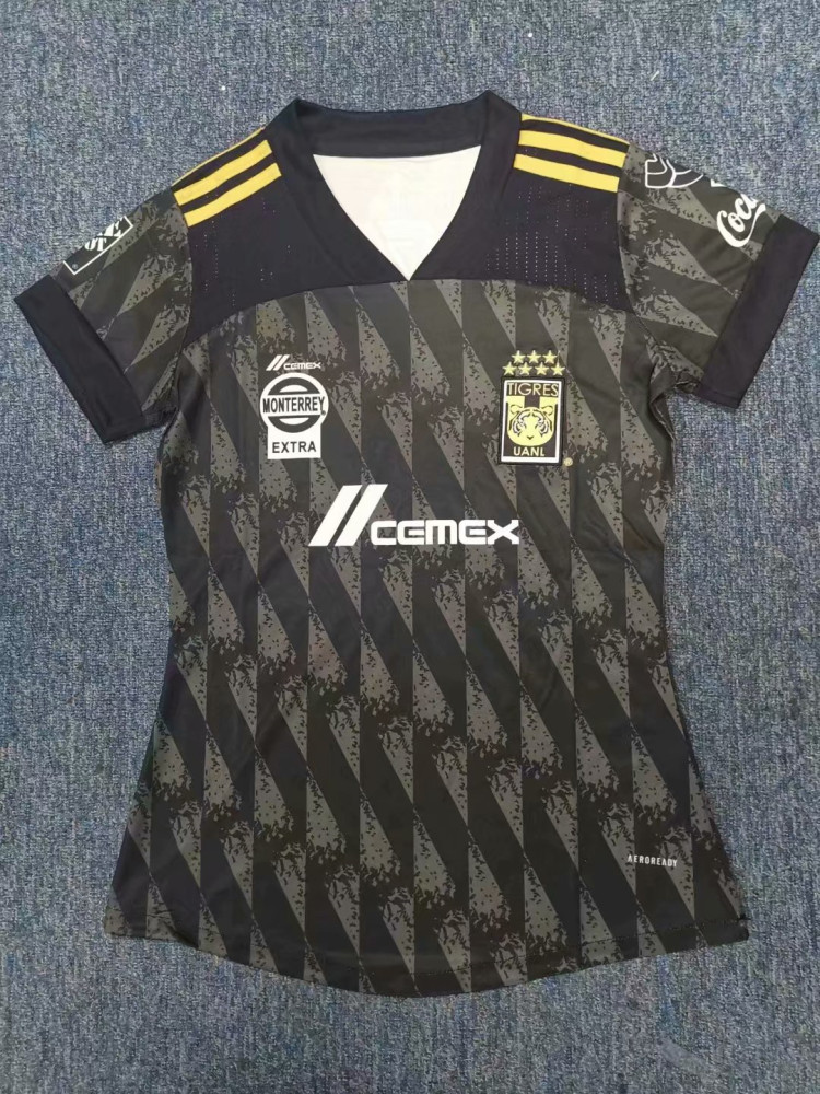 2020 2021 Portugal Guest Black Tiger Women Football Shirt Thai Quality