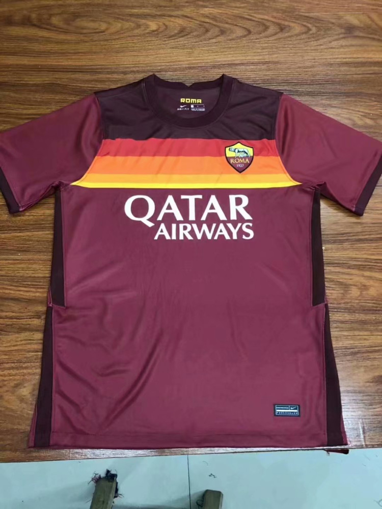 2020 2021 Adult Thai Version A S Roma Home Training Suit Soccer Football Jersey