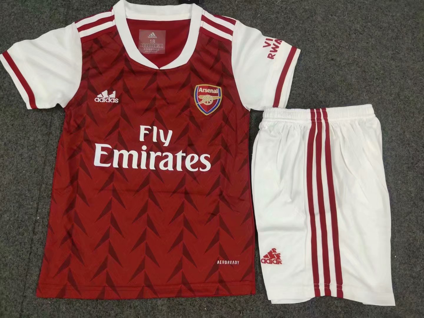 2020-2021 Children Arsenal home club soccer uniforms ...