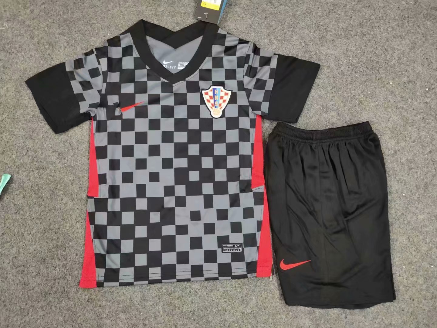 black soccer kits