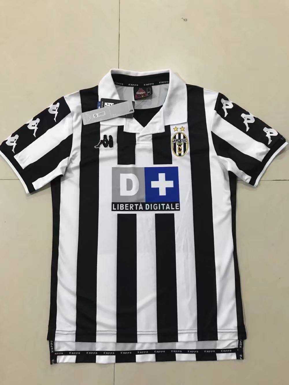 1999-2000 Adult Thai version Juventus white retro soccer ...