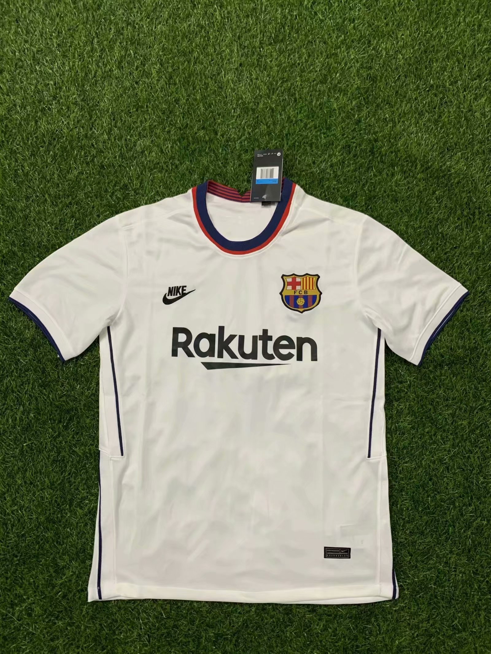 20/21 New Adult Thai version Barcelona white club soccer jersey ...