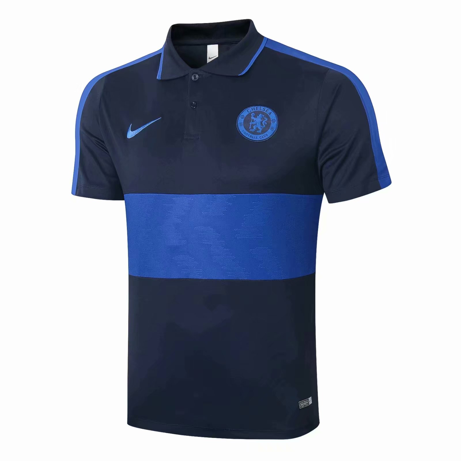 20/21 New Adult Chelsea dark blue short sleeve Polo football shirt ...