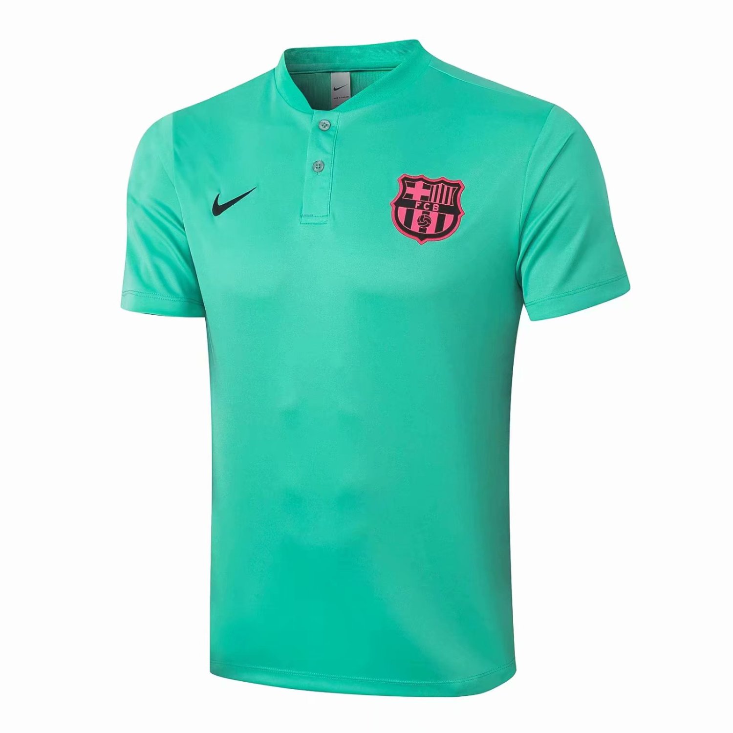 20/21 Adult Barcelona green short sleeve Polo football shirt soccer jersey