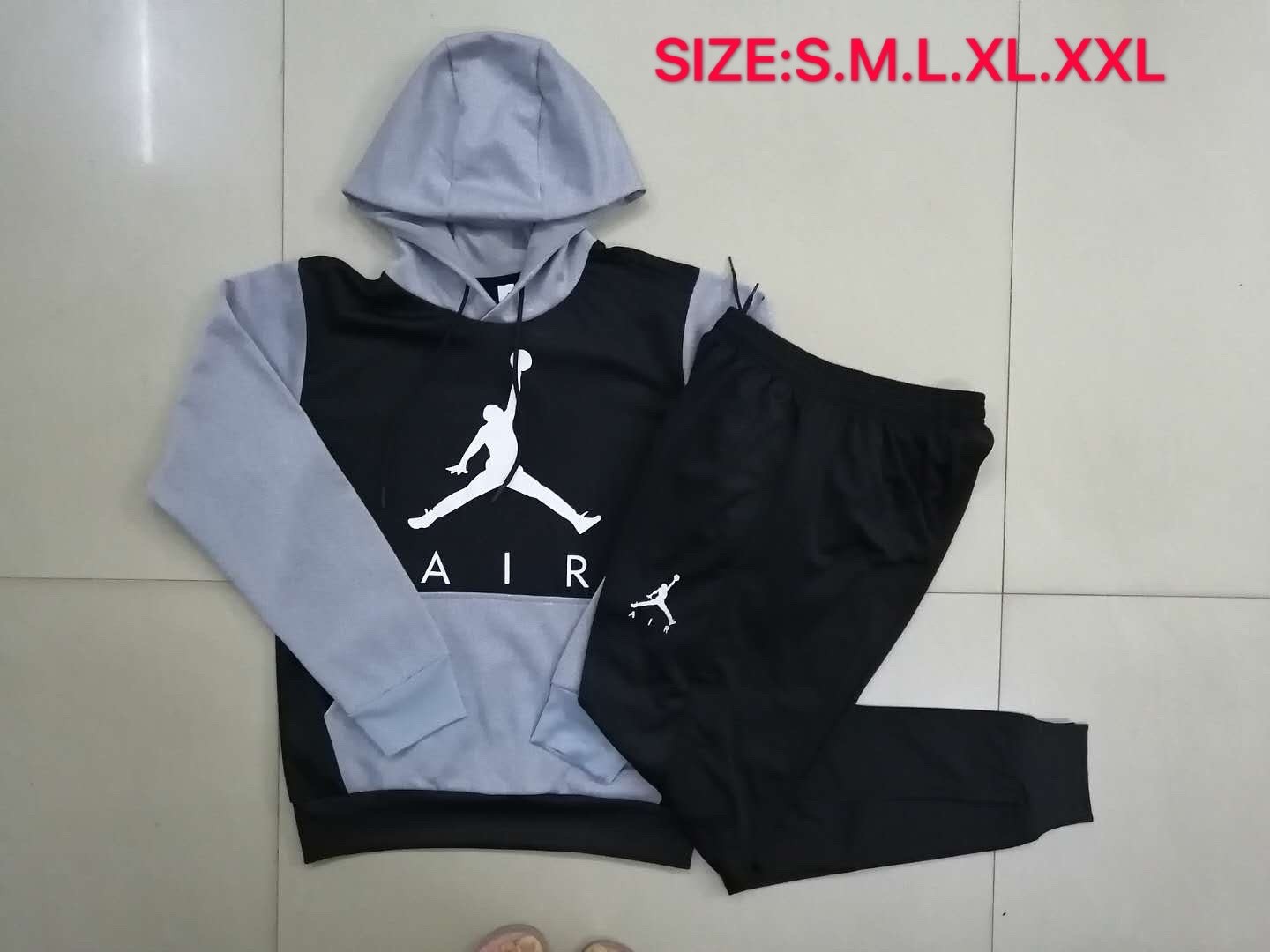 20/21 New Adult Jordan red gray Polo Jordan long sleeve ...