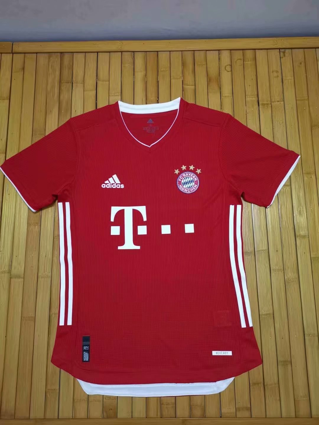 20/21 Adult Top players version shirt Bayern home red soccer jersey ...