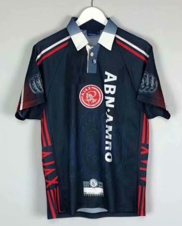 Adult Thai version Ajax home black retro soccer jersey football shirt