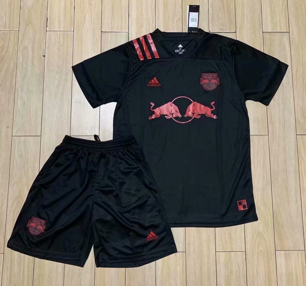 20/21 New Adult Red bull black soccer uniforms football suits