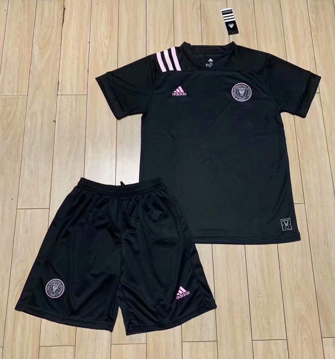 20/21 New Children Miami black soccer uniforms football suits