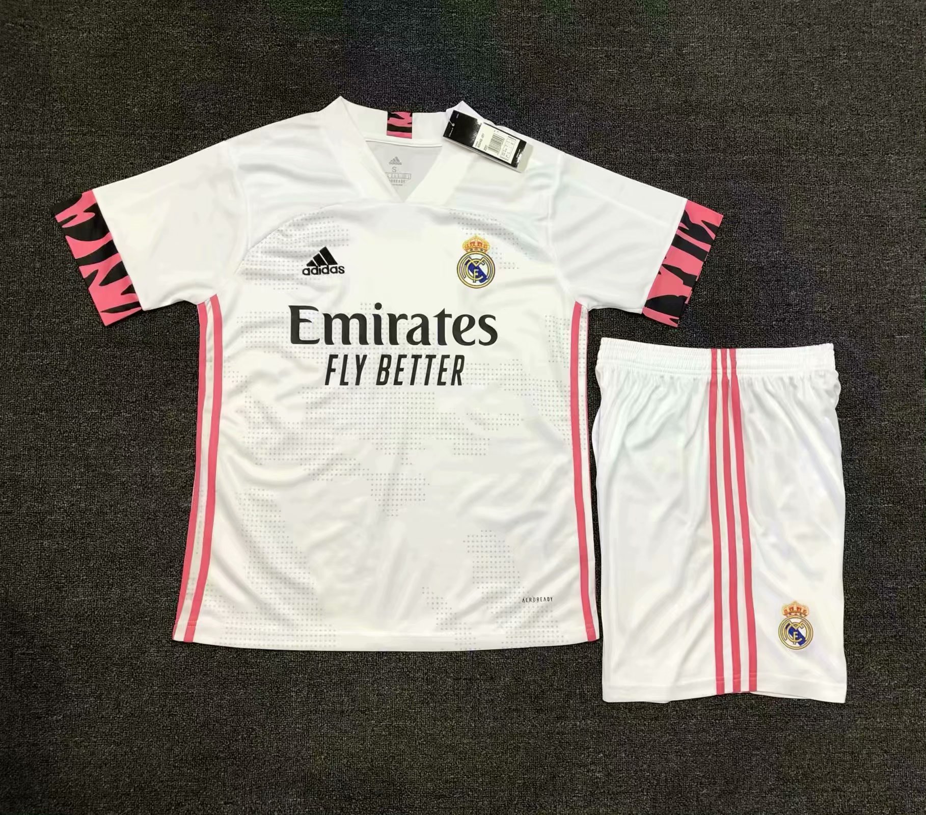 20/21 New Children Real Madrid white club soccer uniforms football suits