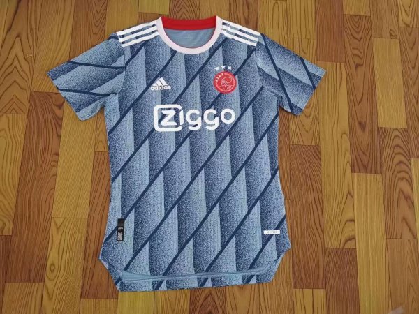 20/21 Adult top players version Ajax away blue soccer ...