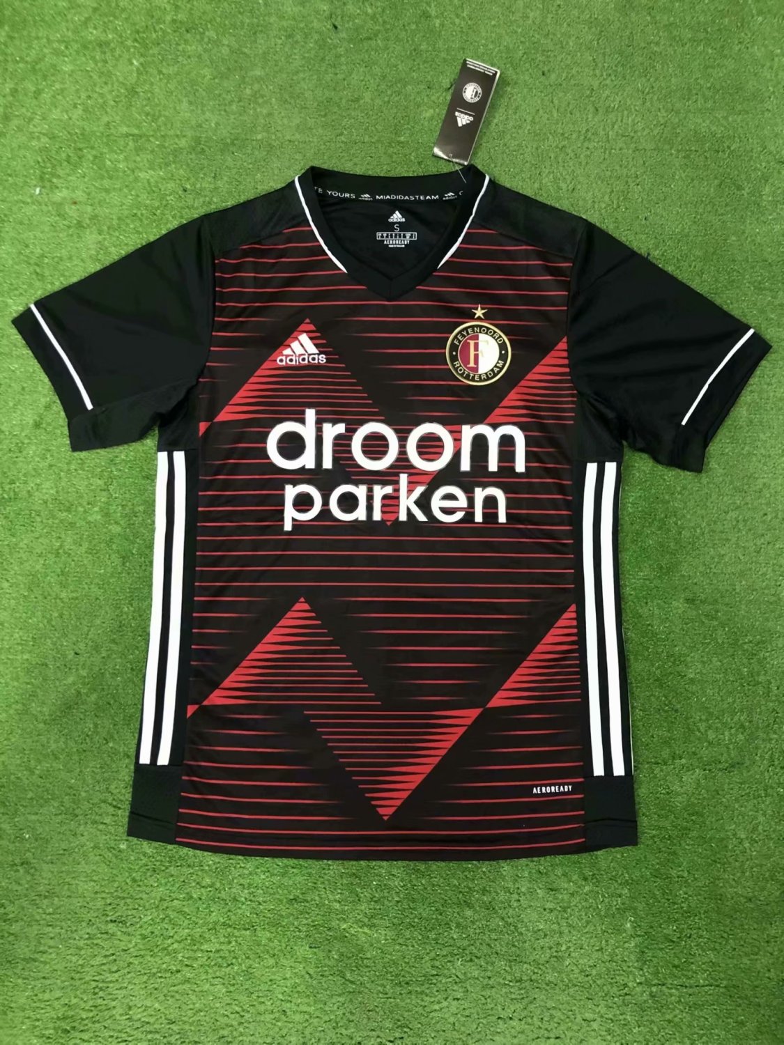 20/21 New Adult Thai version Feyenoord away black club soccer jersey ...