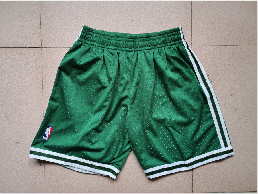20/21 New Men Mitchell Ness Celtics green basketball shorts