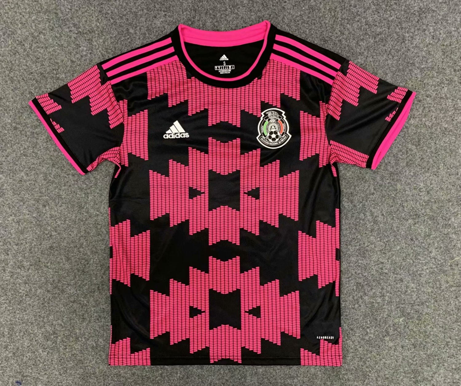 20/21 New Adult Thai Quality Mexico pink black national soccer jersey