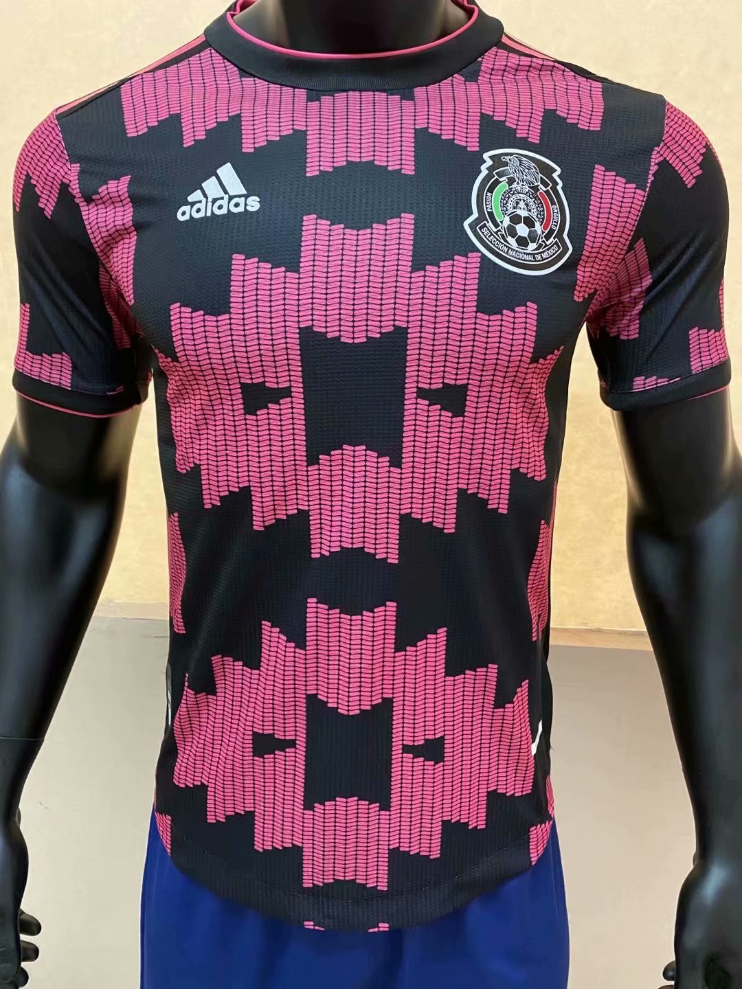 20/21 New Adult top players version Mexico pink soccer jersey football ...