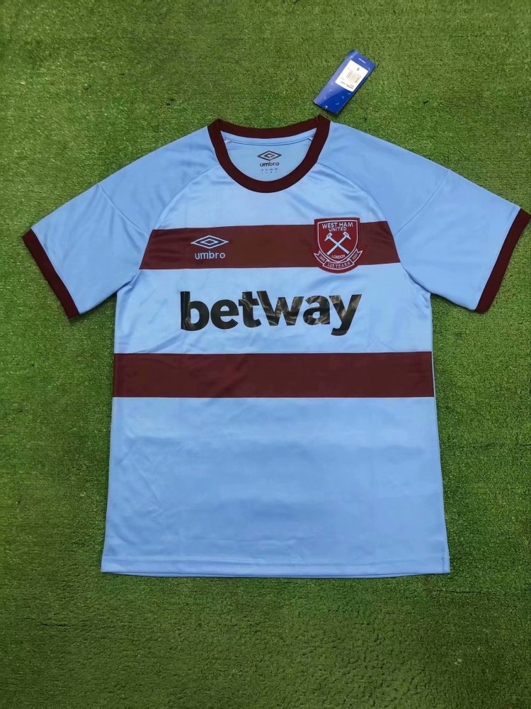 20 21 New Adult Thai Version West Ham Blue Club Soccer Jersey Football Shirt