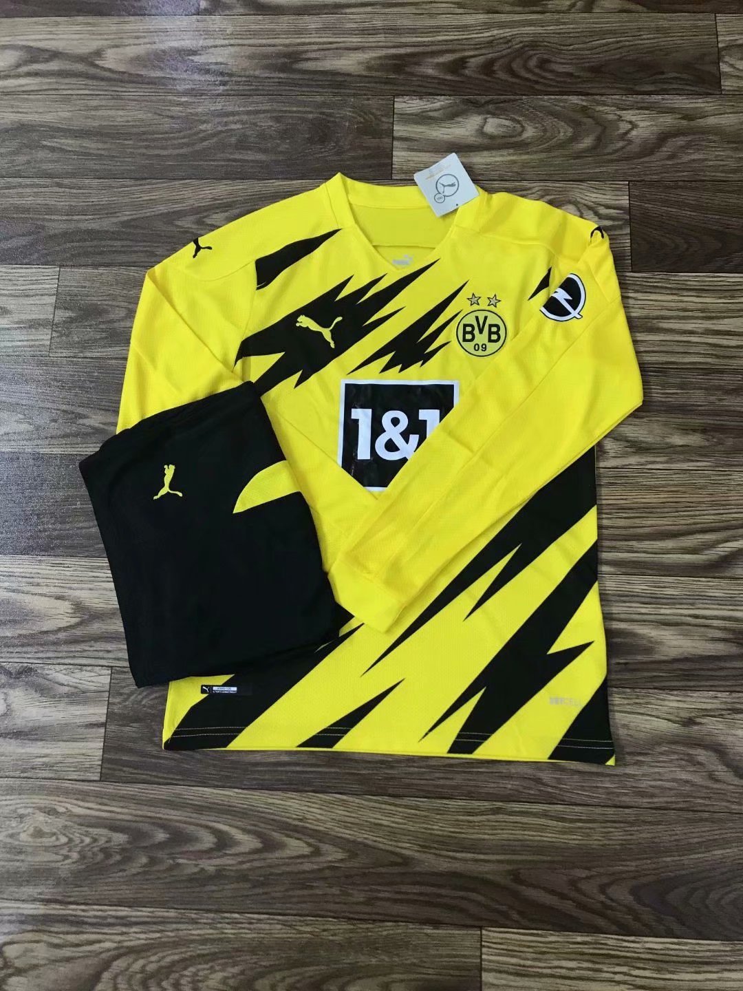 20/21 New Adult Dortmund yellow Long Sleeve Soccer Jersey ...