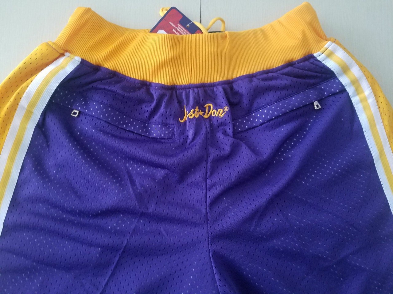 20/21 New Men Lakers purple basketball shorts