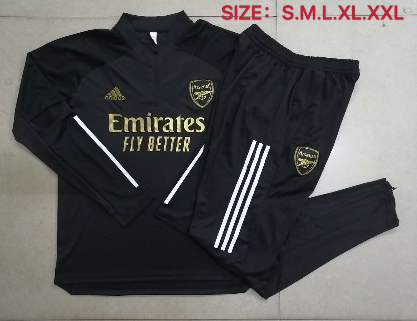 arsenal black tracksuit