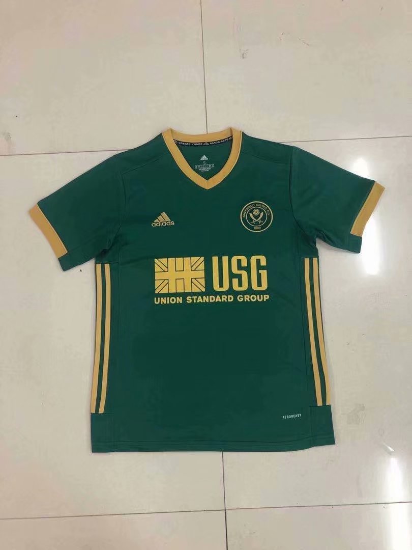 20/21 New Adult Thai version Sheffield United third away green club soccer jersey football shirt