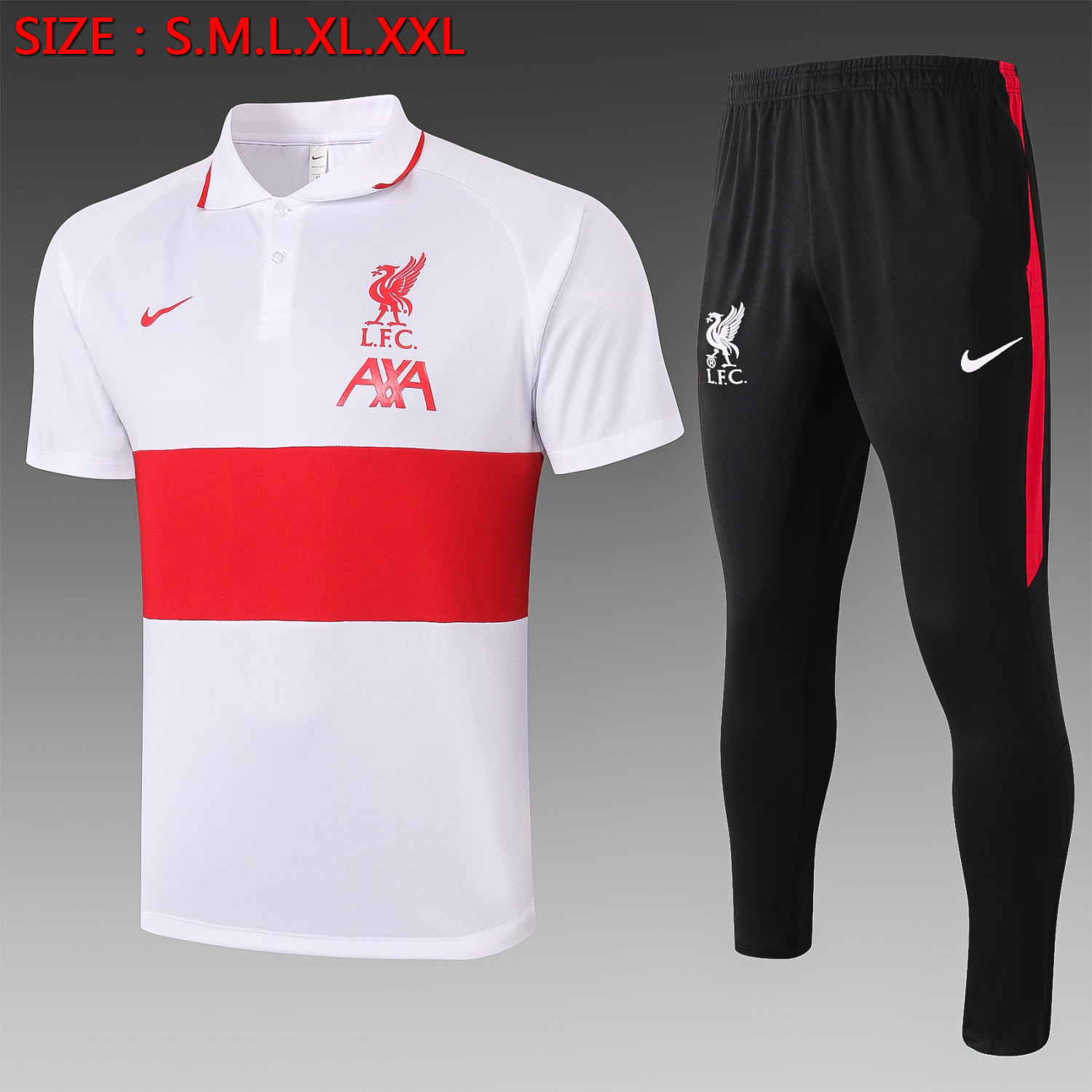 white liverpool training top