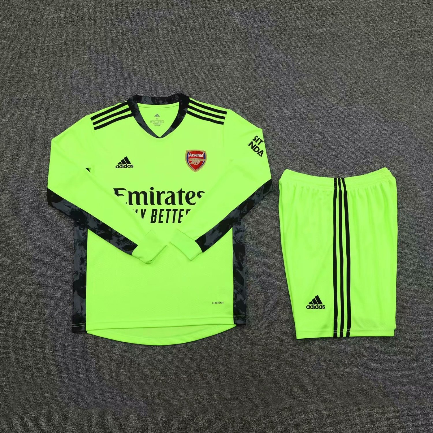 20/21 New Adult Arsenal green club long sleeves soccer kits football ...