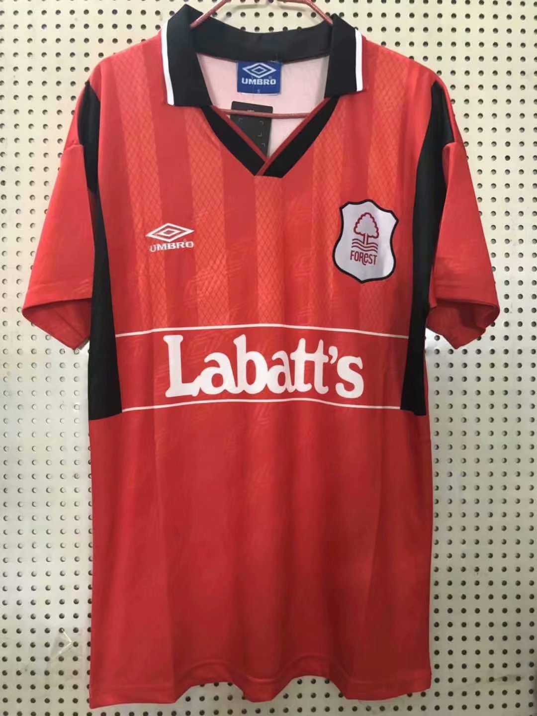 9495 Adult Nottingham Forest home red retro soccer jersey football shirt