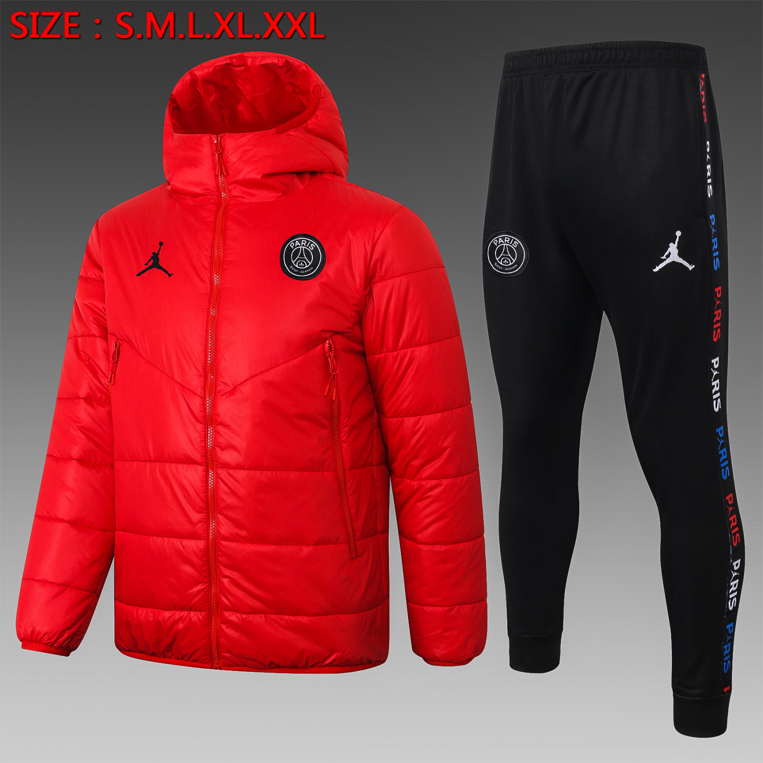 20/21 New Adult Jordan red men cotton padded clothes