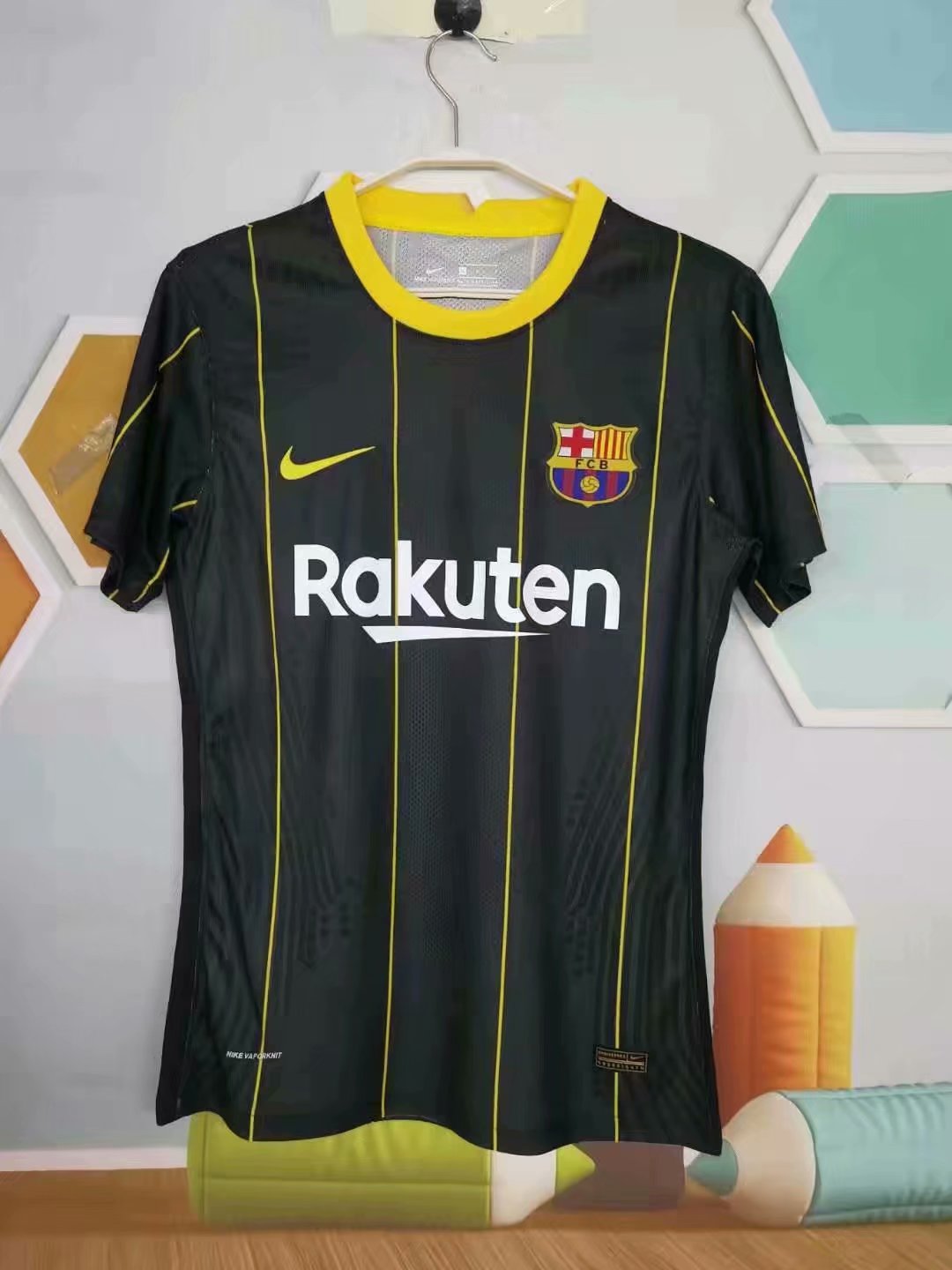 20/21 New Adult top players version Barcelona black soccer jersey ...