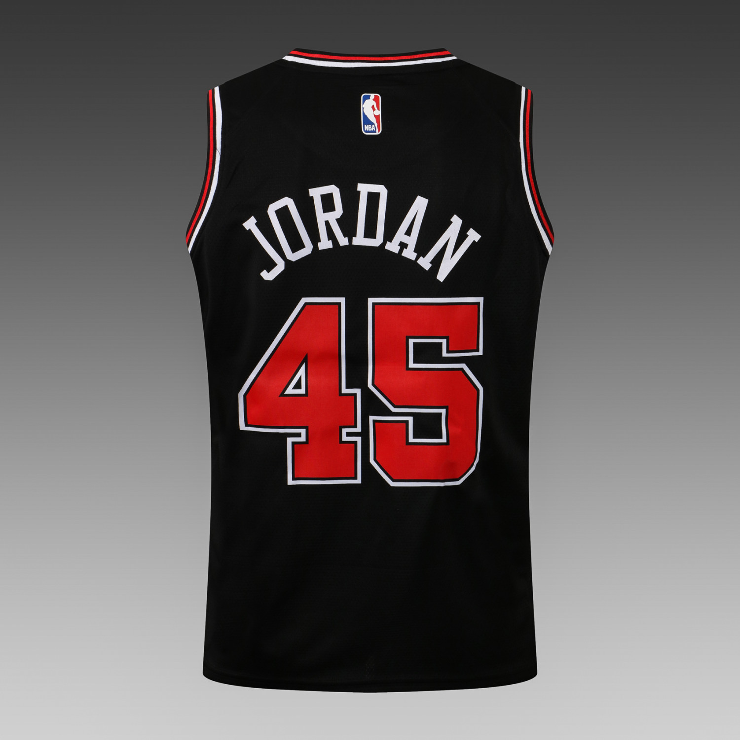 20/21 New Men Chicago Bulls Jordan 45 black basketball jersey shirt L051