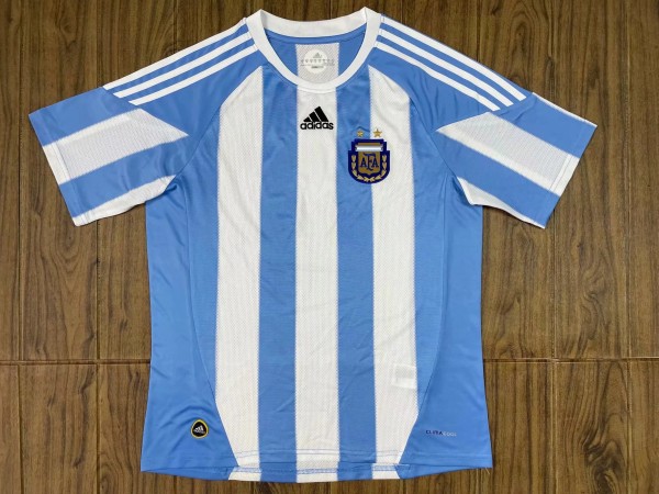 Retro 2010 Argentina home blue soccer jersey football shirt