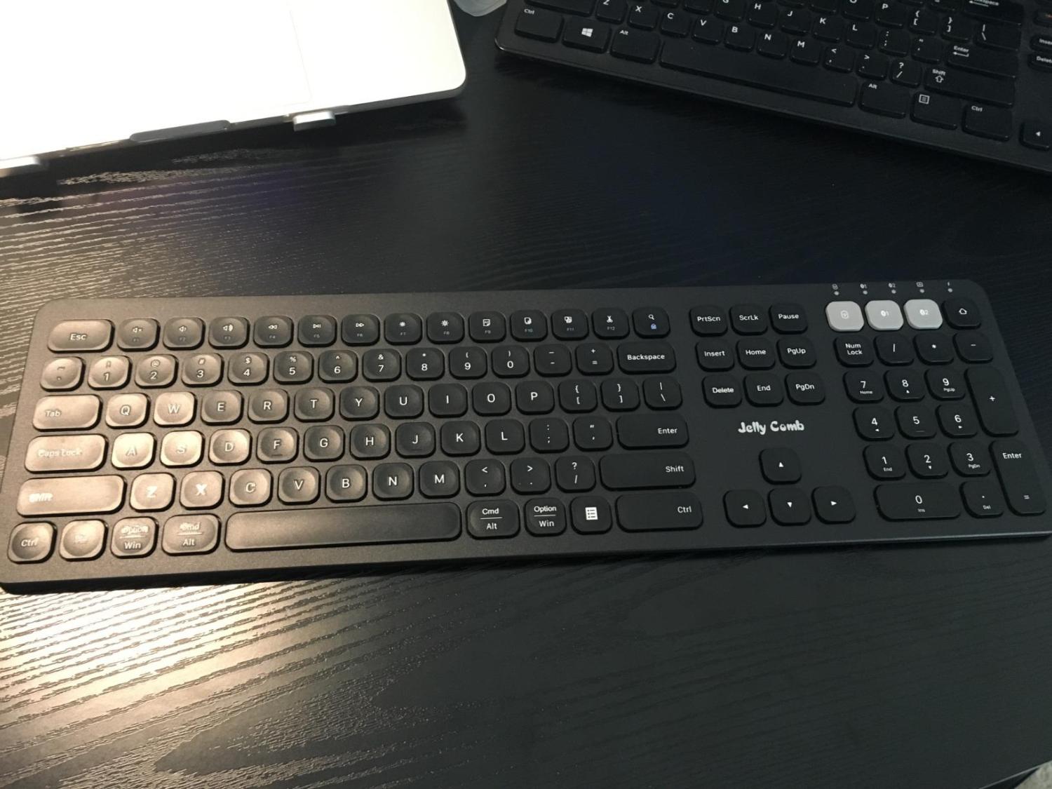 MultiDevice Bluetooth Keyboard for Mac OS, Jelly Comb Dual Mode