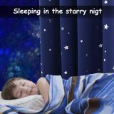 Custom Romantic Star Curtain Thermal Insulated Blackout Drapes for Kids Teenagers Bedroom by NICETOWN  ( 1 Panel )