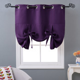 Made to Order Roman Shades Valance for Windows Tie Up Balloon Curtain Blind for Kitchen / Bathroom by NICETOWN （ 1 Panel ）
