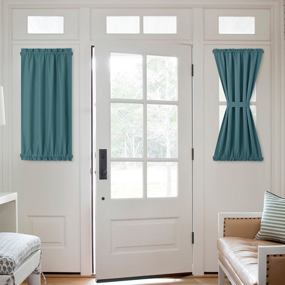 Thermal Insulated Blackout Curtain For French Door Sidelight Door