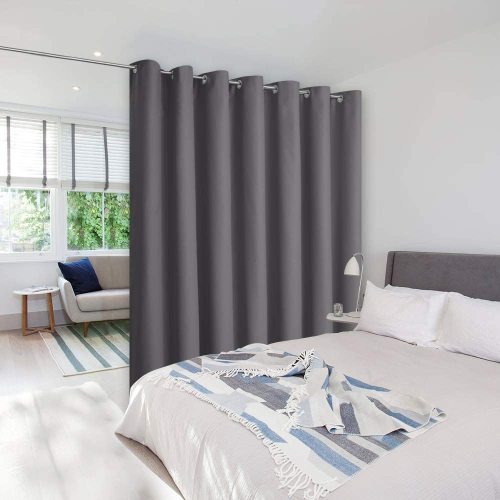 Custom All Size Color Style Wide Room Divider Curtain Blackout Curtain Sliding Door Drape Thermal Insulated Curtain by NICETOWN ( 1 Panel )