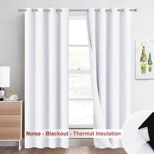 Grommet Top Vertical Semi Sheer Privacy with Light Filter Drape for Patio//Porch Decor NICETOWN Extra Wide Faux Linen Sheer Curtain 84 inch Long, Taupe, 1 Panel 100 Wide