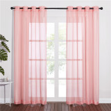 Custom Voile Sheer Curtain Solid Sheer Curtain for Living Room by NICETOWN ( 1 Panel )