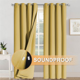 Custom Soundproof Thermal Insulated Curtains 3 Layers Soundproof Thermal Insulated Curtains 100% Blackout Drape Made to Order by NICETOWN ( 1 Panel )