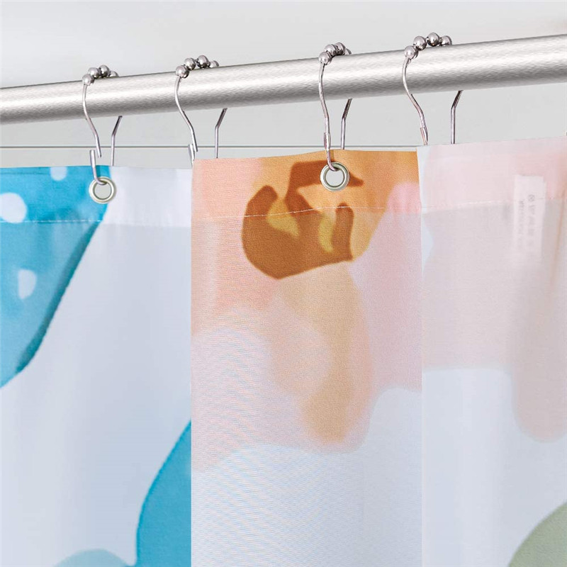 Nicetown Custom Water Resistant Shower, Custom Printed Shower Curtain Liners