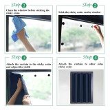 Adjustable Suction Cup Curtains for Rv Window  Portable Travel Curtains